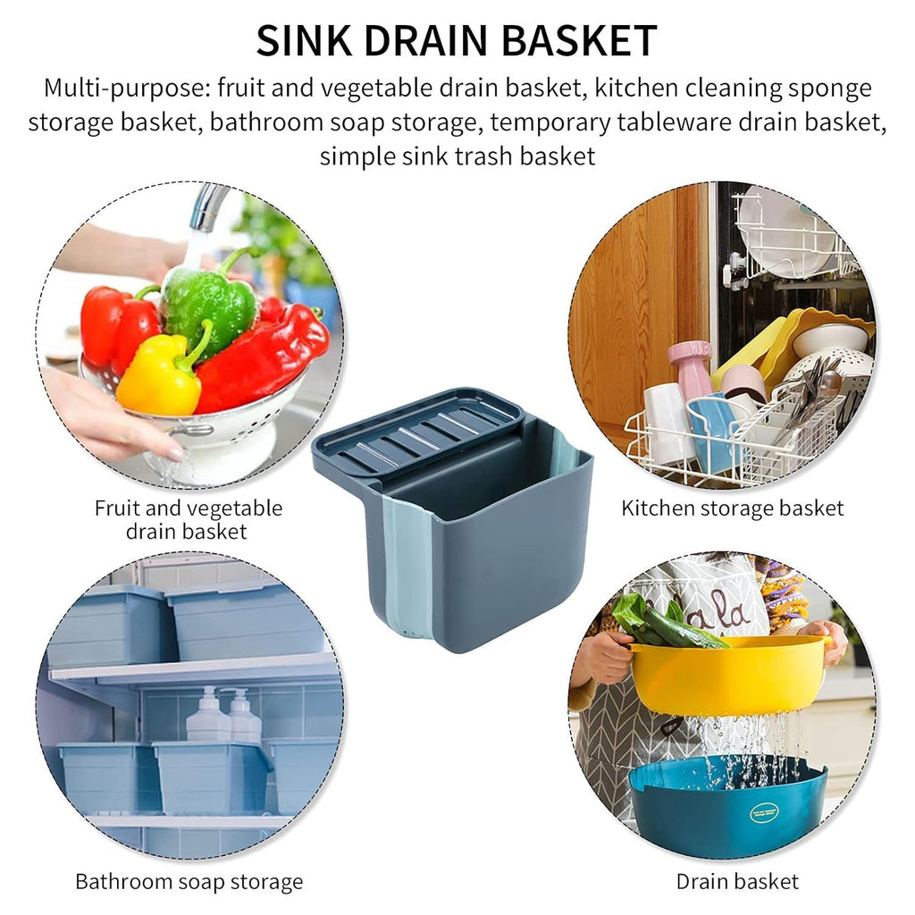 Kitchen accessories storage holder basket for sink