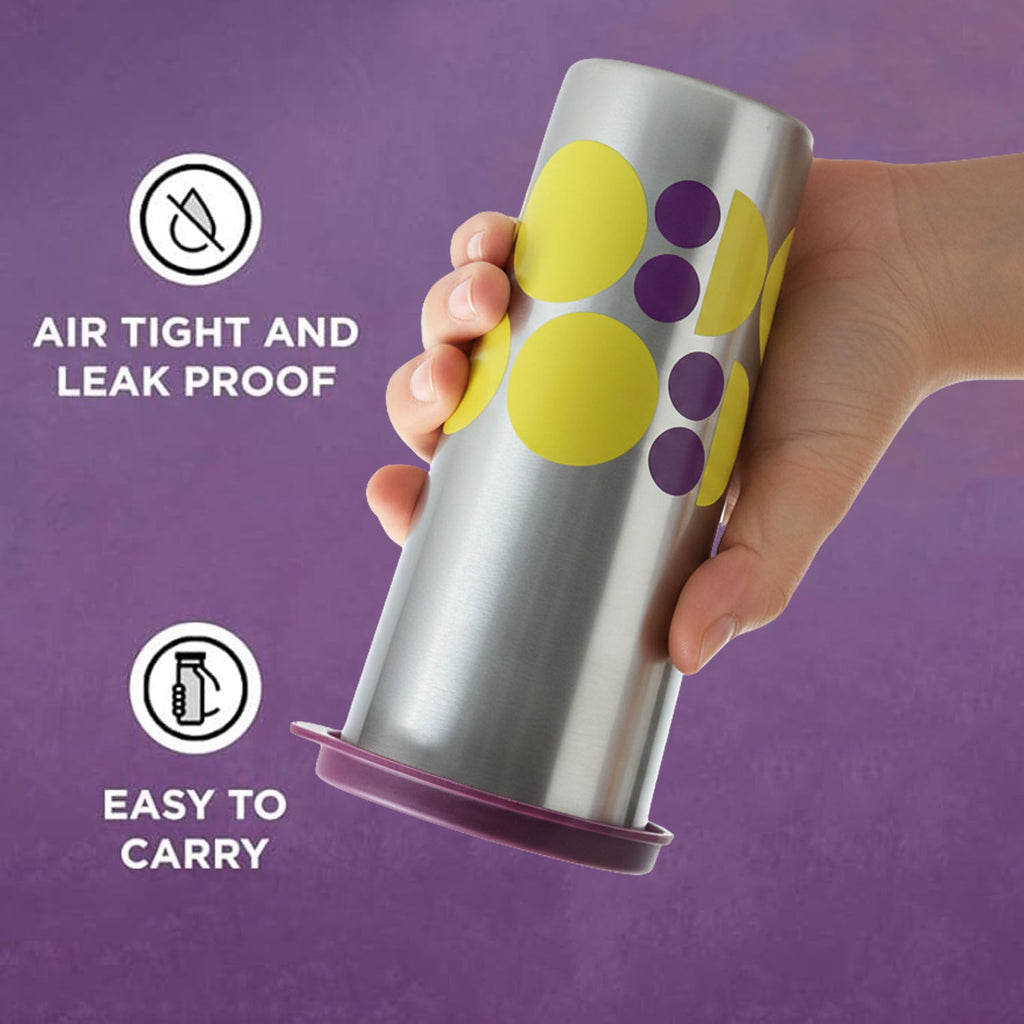 Stainless steel tumbler cup 600 ML with fitted lid for hot and cold beverages