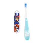 Complete kids toothbrush set including sketchboard toy and travel case