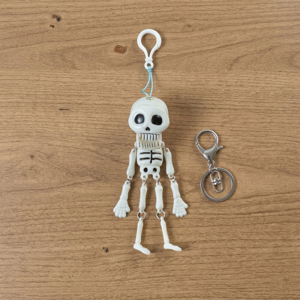 Stylish metal hook skeleton keychain for gifts