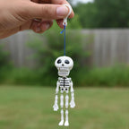 Decorative skeleton keyring for keys and backpacks