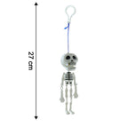Hanging skeleton keychain as a bag charm