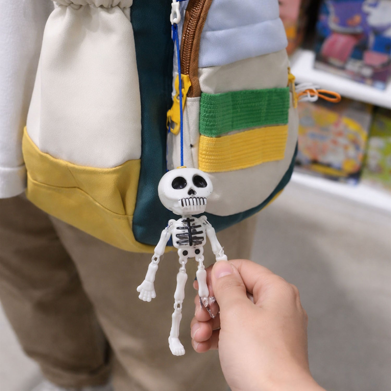 Skeleton doll keychain collectible hanging ornament