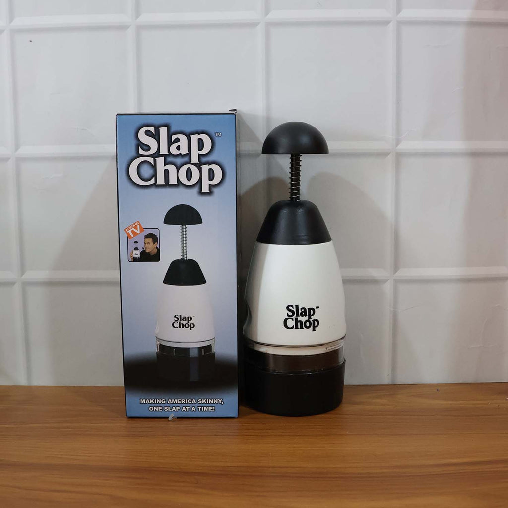 Handy slap chop used to dice fresh vegetables