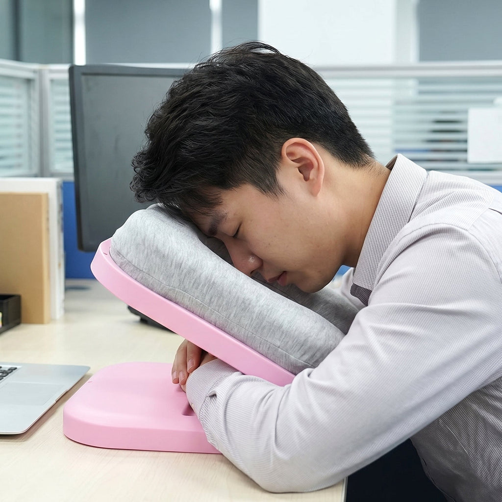Ergonomic foldable cushion for neck and head support during long journeys