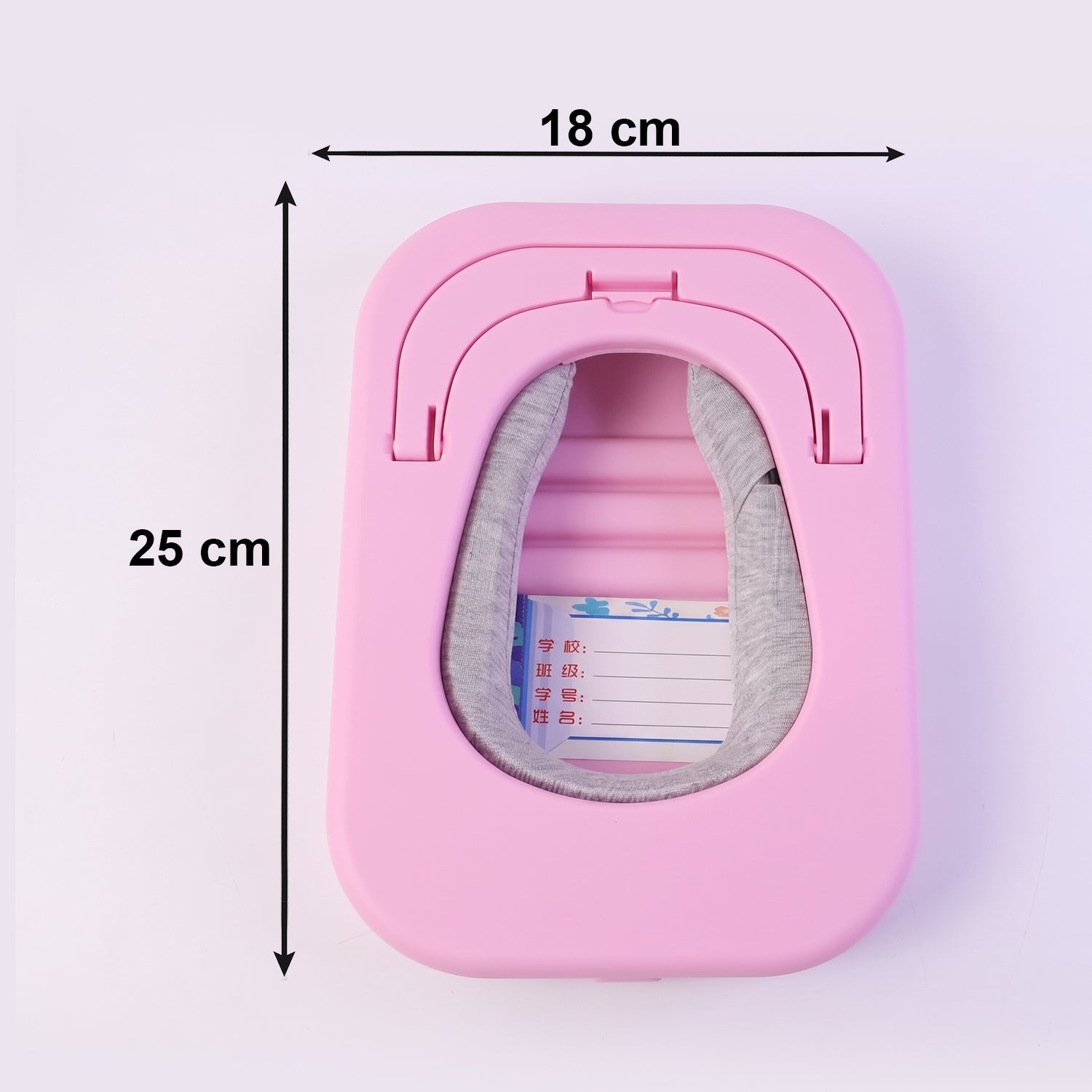 Close-up of soft fabric and foam material used in foldable neck support pillow