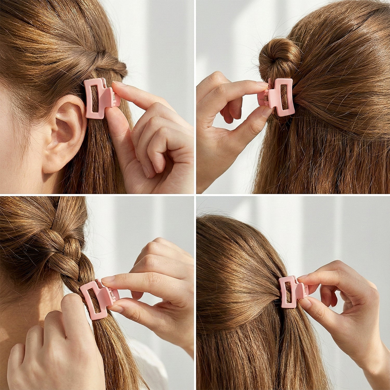 Assorted color mini hair claw clips for versatile hair styling