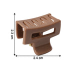Small hair claw clip in neutral tone for stylish hair accessory