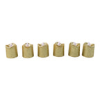 Battery-operated LED tealight candles emitting warm glow