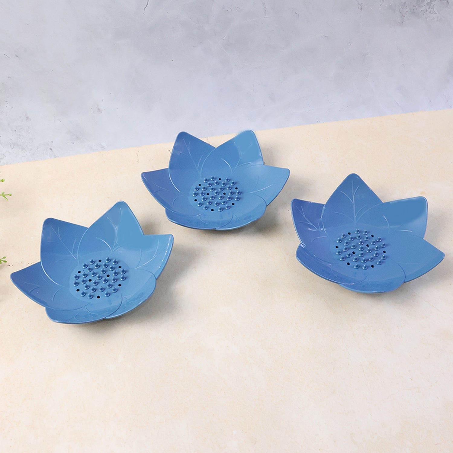 Floral design soap stand holding soap bar