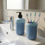Wall mount soap dispenser option as part of multipurpose set