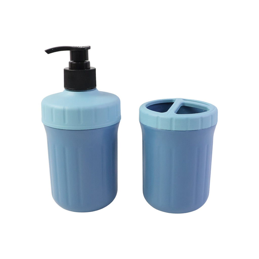 Liquid soap dispenser with practical holder for home use