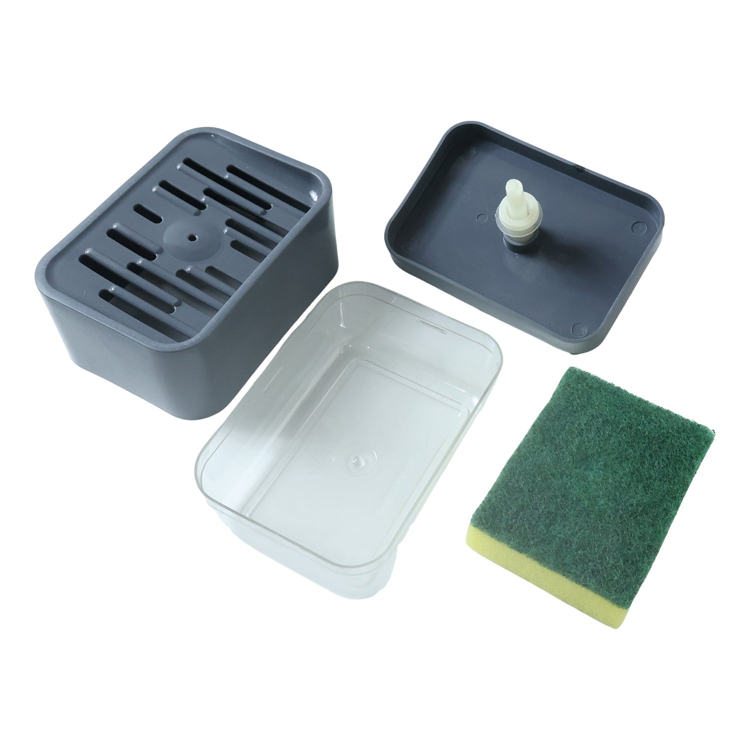 Home kitchen sponge and soap dispenser set