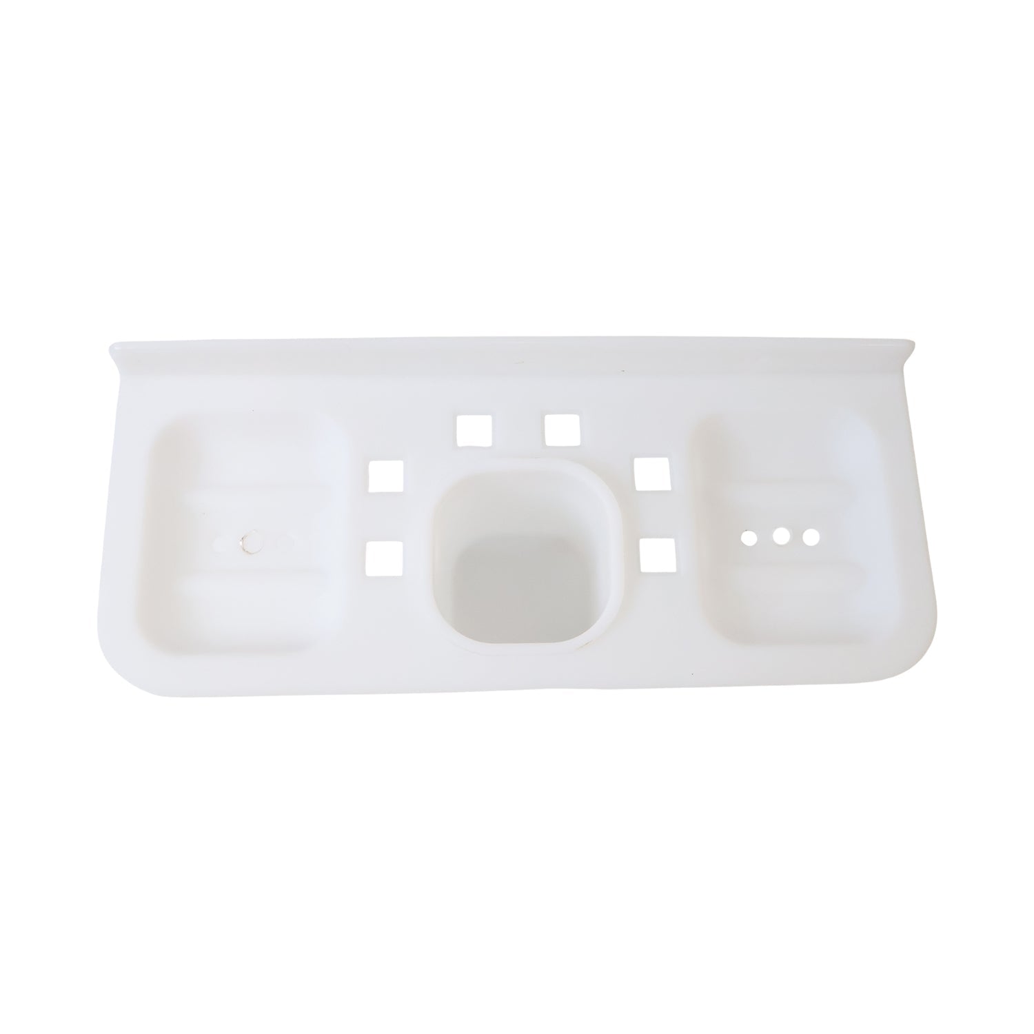 Collection of versatile plastic soap dishes in various bathroom and kitchen settings.
