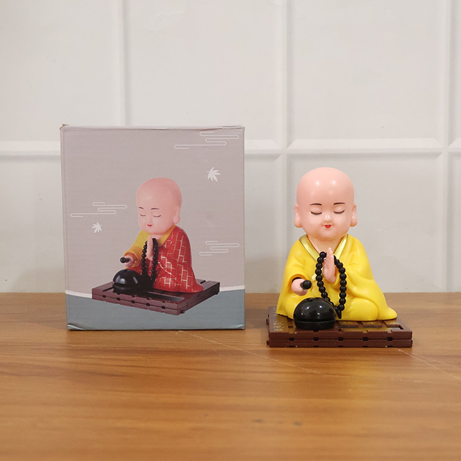 Clear protective case for Yellow Solar Buddha Statue