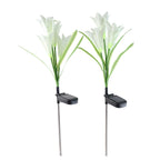 LED flower light powered by solar energy lighting garden pathway
