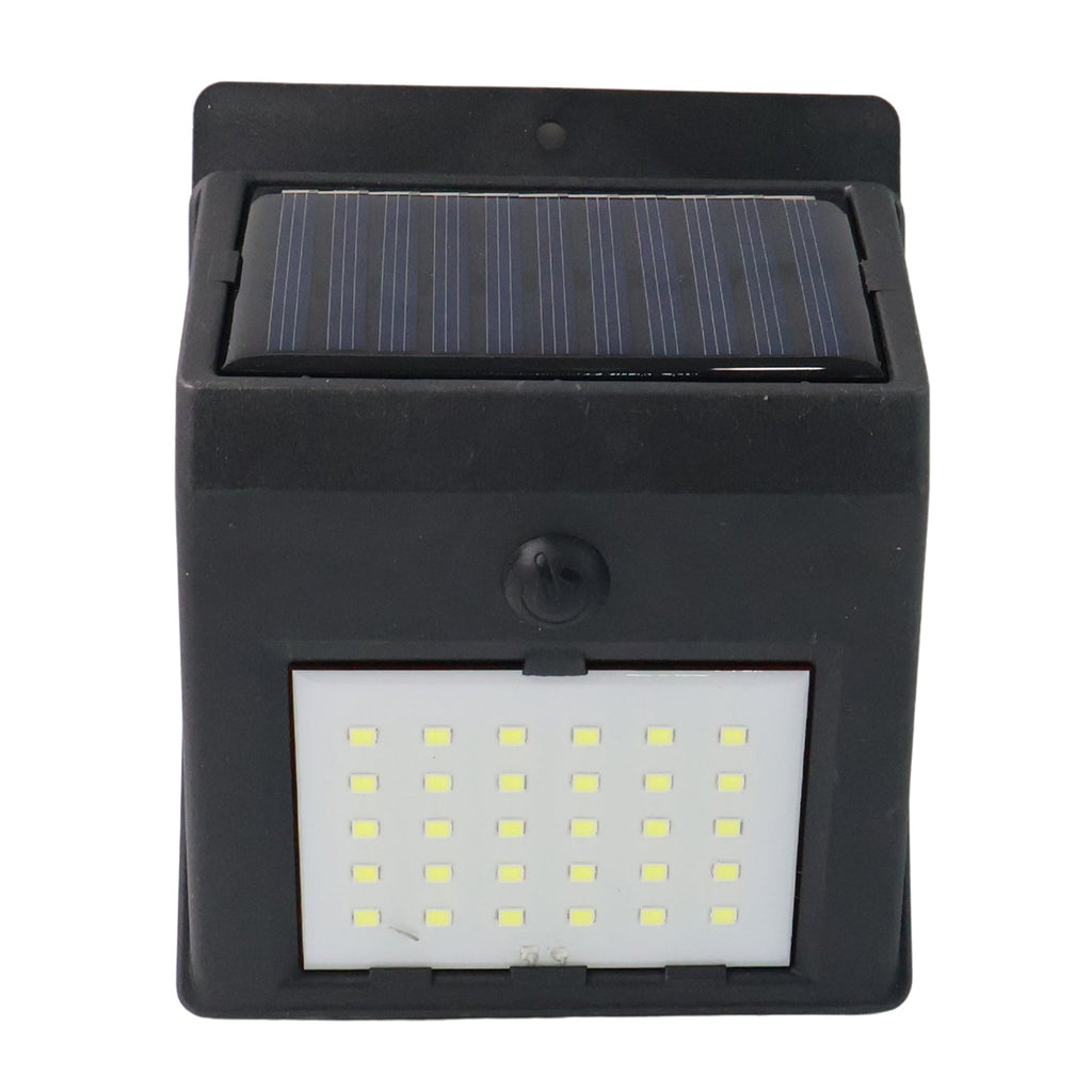 Night time security with waterproof solar powered LED wall lamp