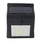 Night time security with waterproof solar powered LED wall lamp