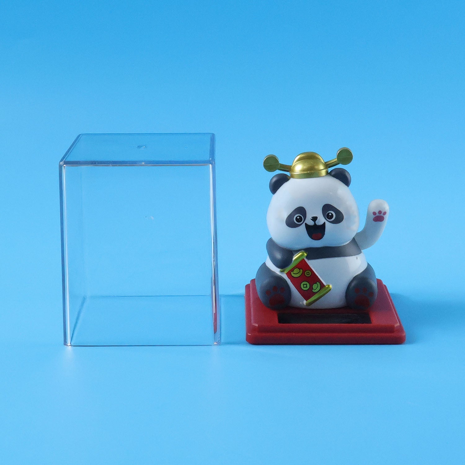 Car dashboard panda decoration waving hand automatically