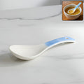 Premium ceramic serving spoon with ergonomic handle for soups and curries