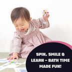 Baby spinners toy set featuring suction spin toys designed for early learning