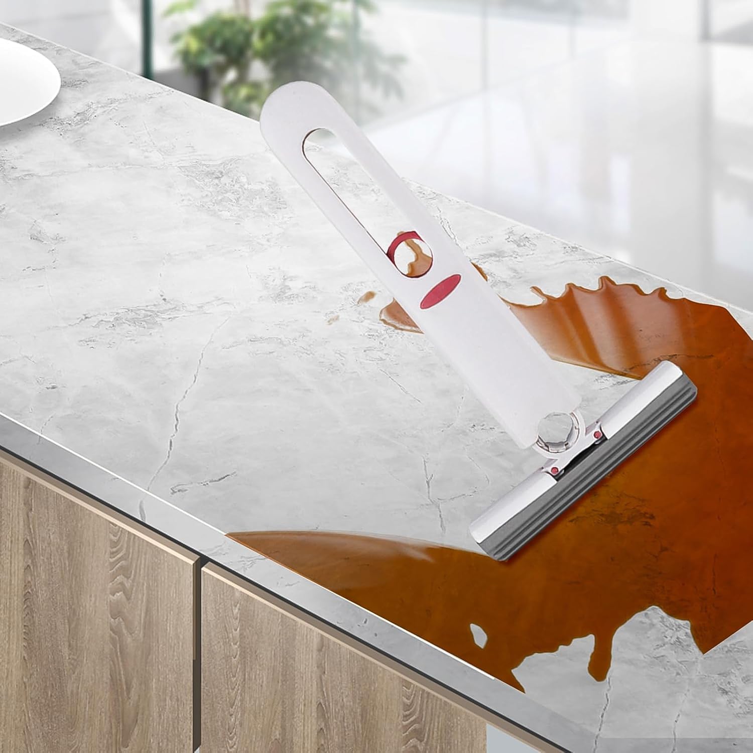 Angled view of the premium silicone wiper, highlighting its robust construction.