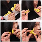 Flexible foam hair roller styling tool for overnight curls