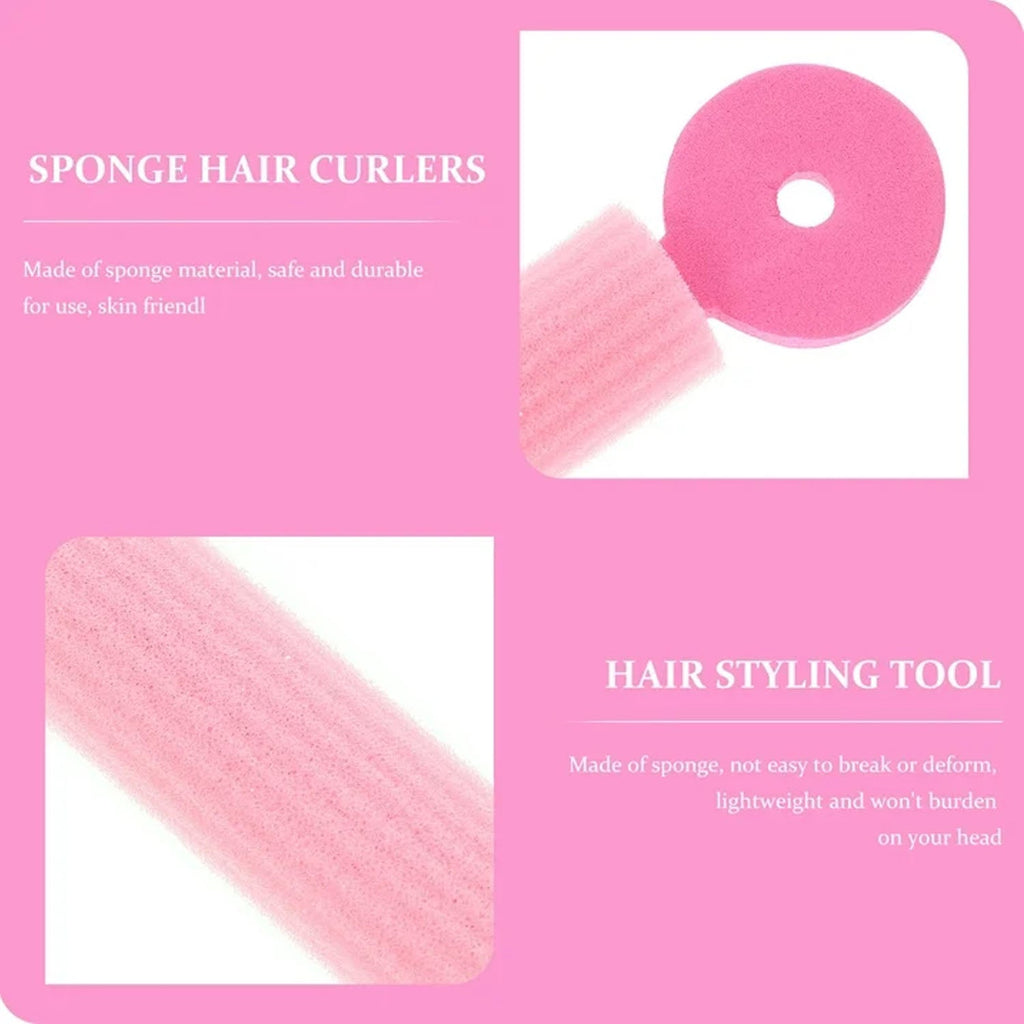 DIY hair styling foam rollers for non-heated curls