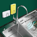 Metal adhesive wall hook suitable for bathroom use