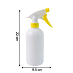 Top view of floral print on 500ml plastic spray bottle for multipurpose household use