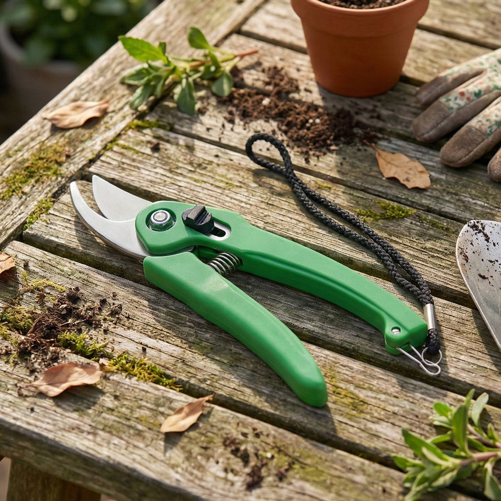 Cisora garden shears shown as a versatile tool for various gardening tasks.