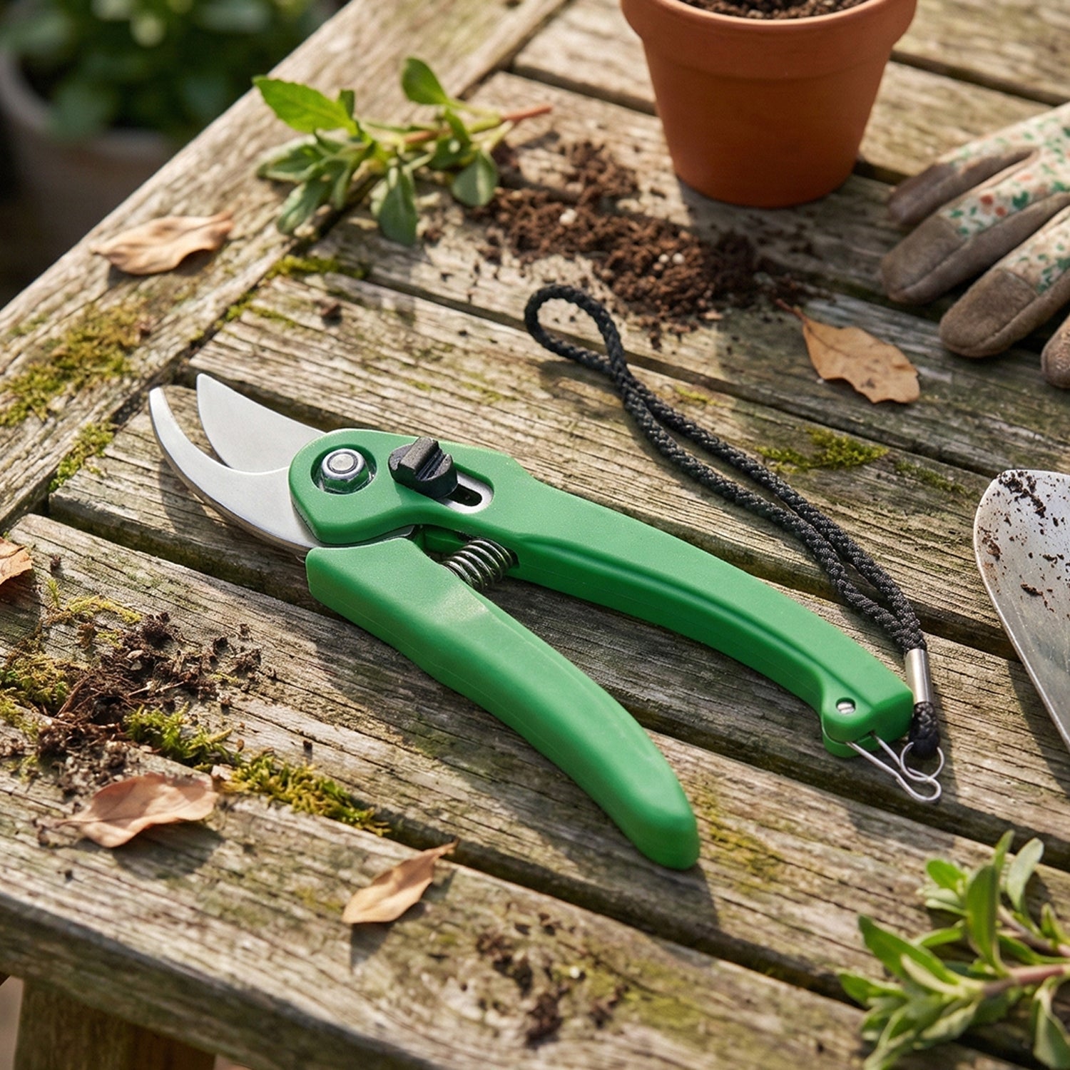 Cisora garden shears shown as a versatile tool for various gardening tasks.