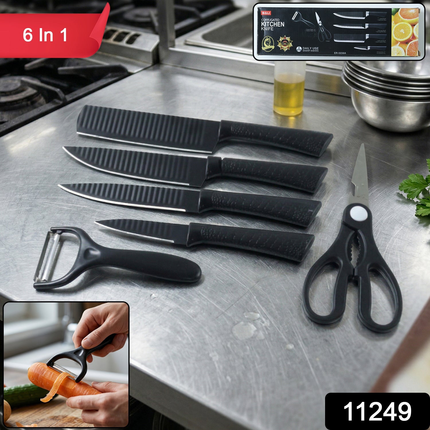 sharp multi-purpose kitchen knife tools set