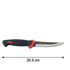 Size comparison for stainless steel kitchen utility knives