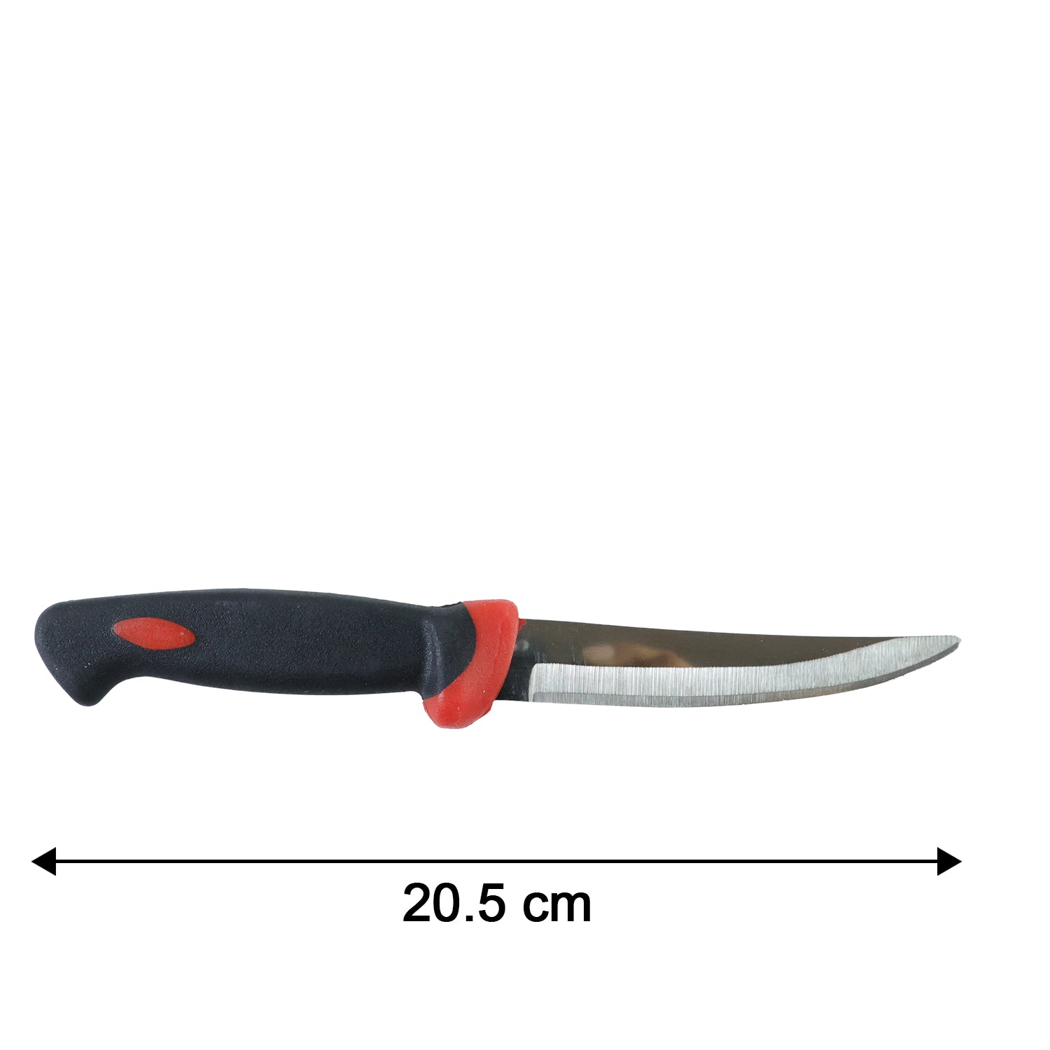Size comparison for stainless steel kitchen utility knives