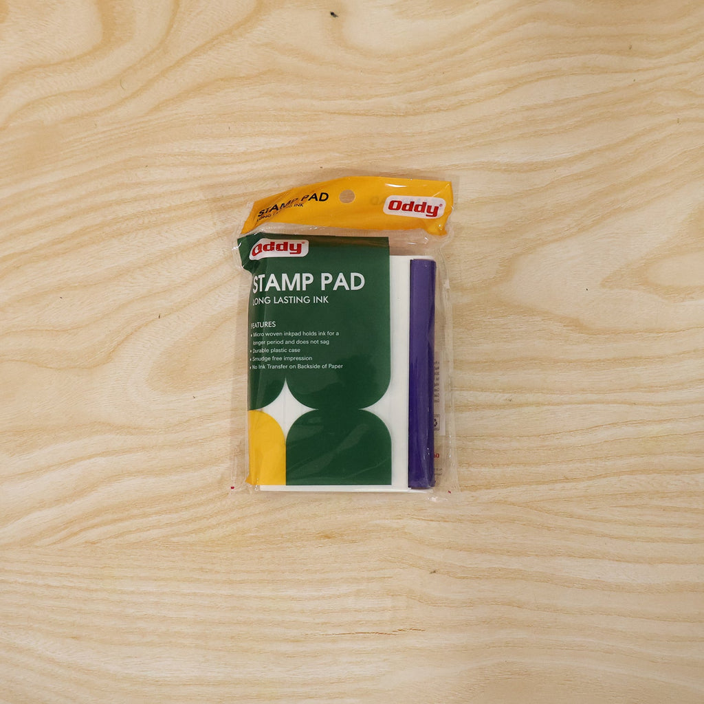 Practical use of the Oddy ink stamp pad in office or craft setting.