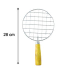 Size comparison of the Papad Jali Roaster next to a measuring tape.