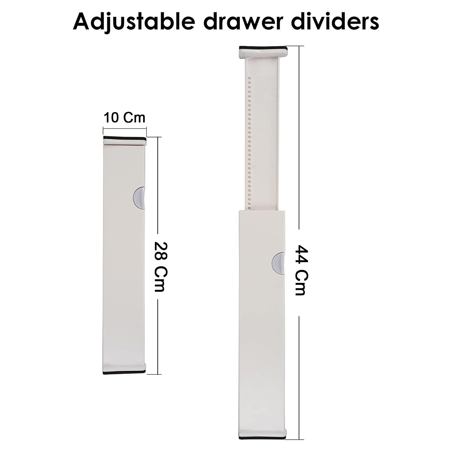 Expandable drawer dividers maximizing storage space in office drawers