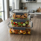 Food storage set in transparent design