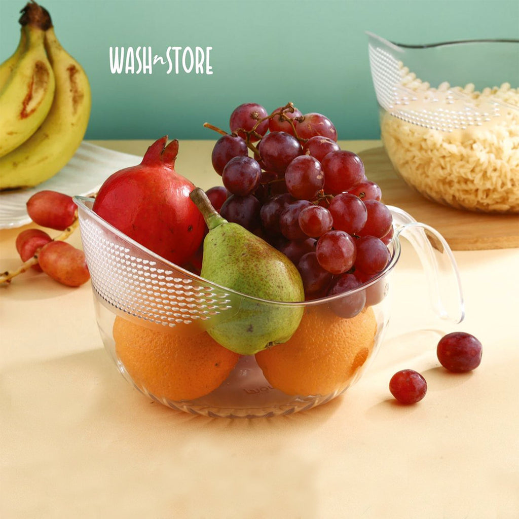 Multipurpose transparent plastic bowl for kitchen and party use