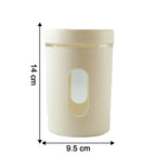 Stackable airtight food storage jars with secure lid