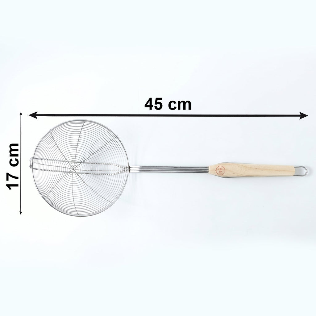 Deep fry strainer tool for efficient oil draining and frying