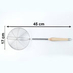 Deep fry strainer tool for efficient oil draining and frying