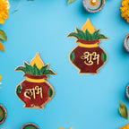 Festive wall hangings with Shubh Labh inscriptions for Diwali decoration