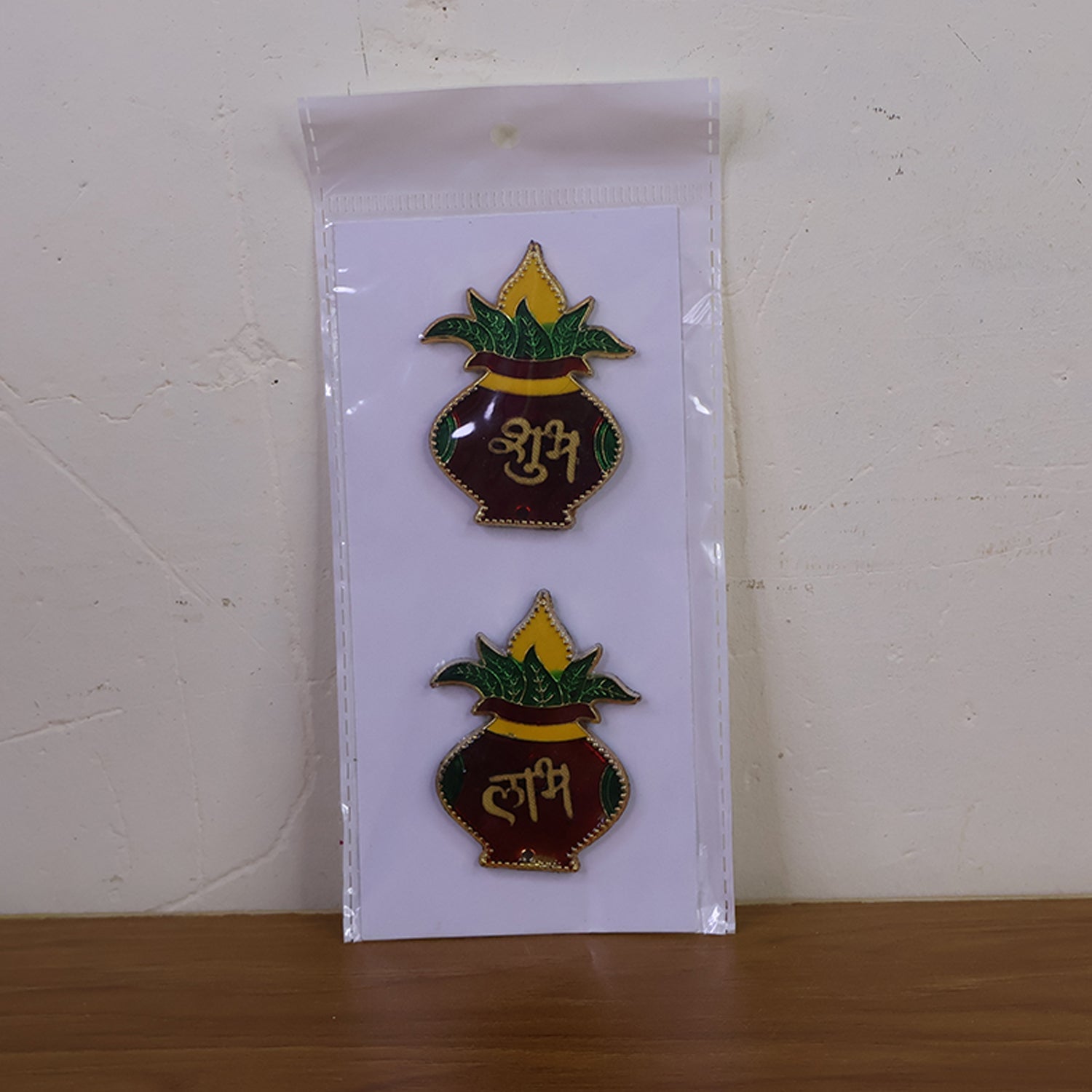 Decorative Shubh Labh Kalash wall hangings making an auspicious statement