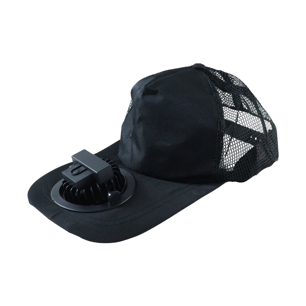 Portable summer cap with built-in fan and lightweight design