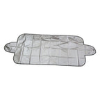 Car windshield cover with anti-scratch material protecting glass from snow and dust