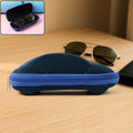 Cartoon car-shaped protective sunglasses case in vibrant red color