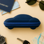 Soft inner lining of cartoon car sunglasses case protecting lenses