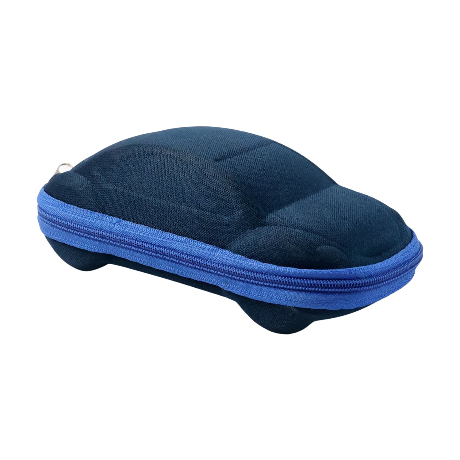 Car-shaped kids' sunglasses box with durable hard-shell exterior